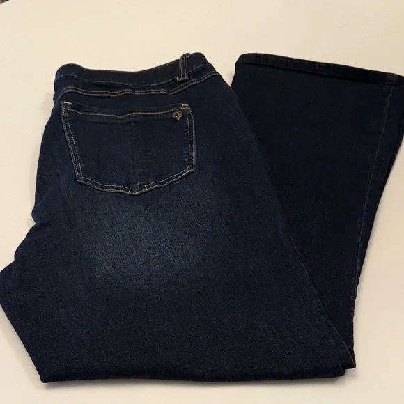 Democracy Dark Blue Flare Jeans - Picture 1 of 4